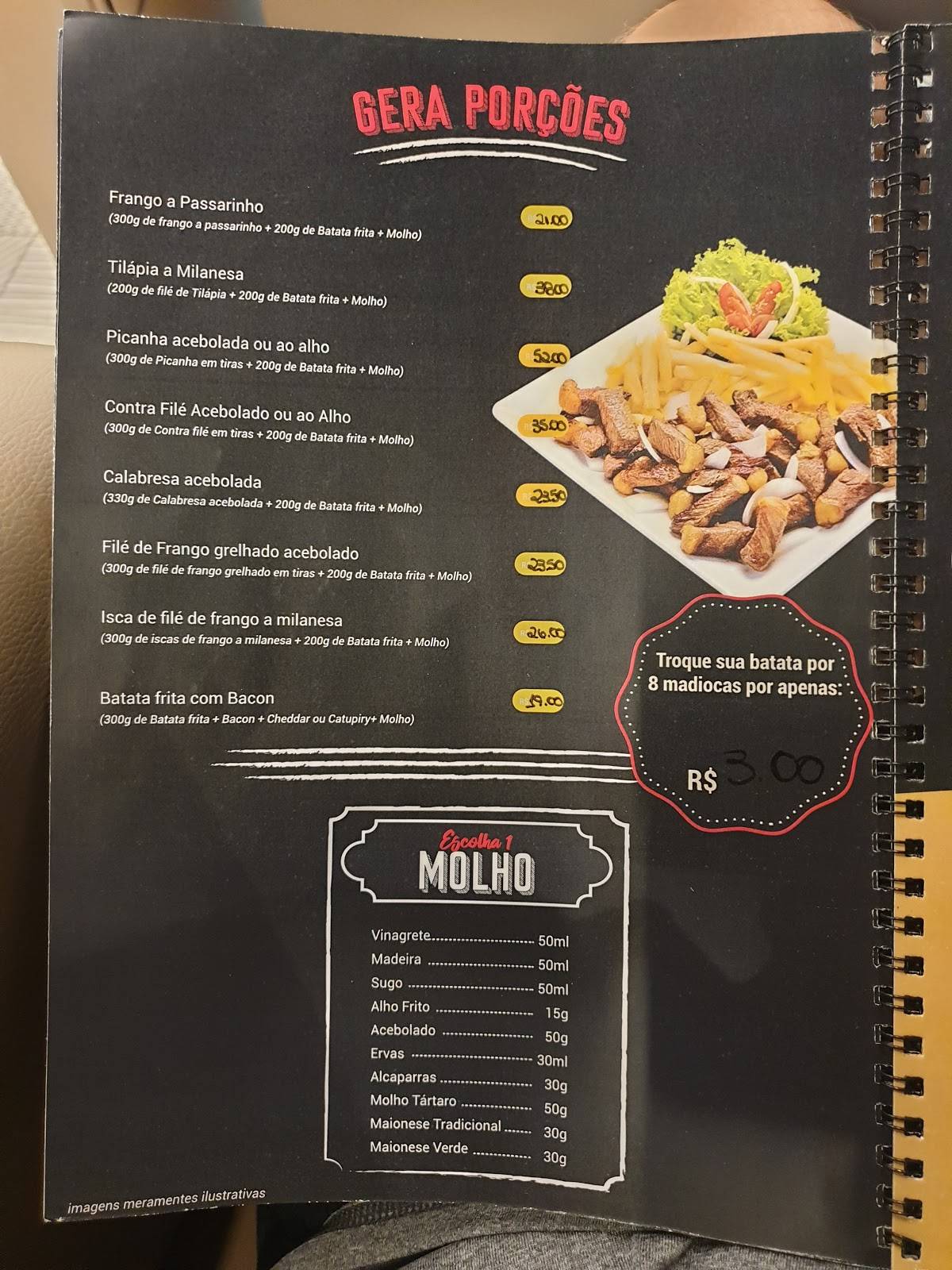 Restaurante Gera Grill Burguer cardápio