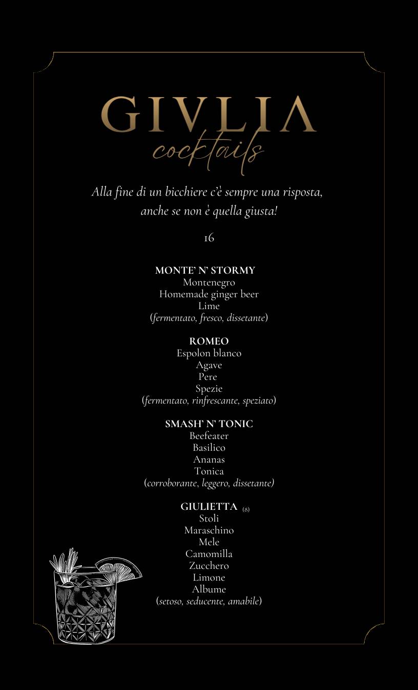 Menu di Giulia Restaurant 