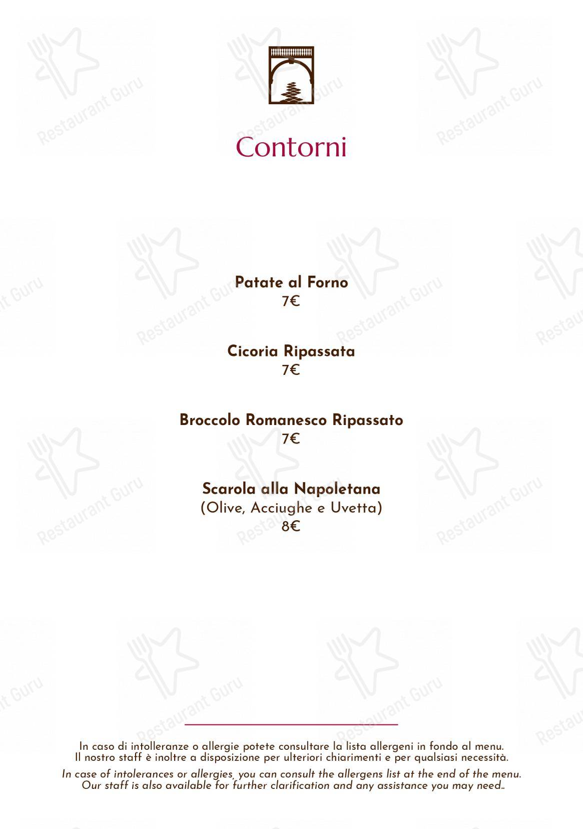 Menu per Giulia Restaurant in Roma