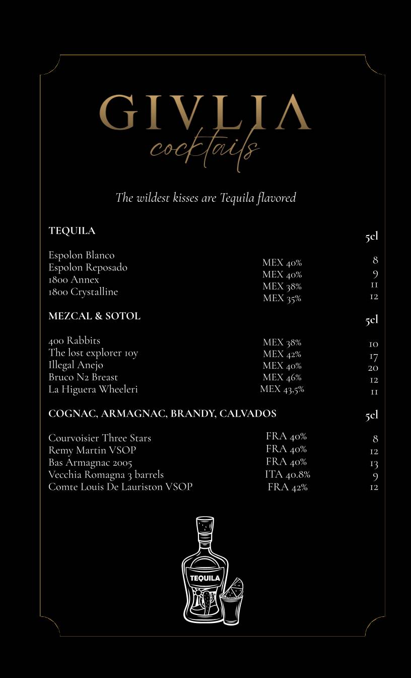 Menu di Giulia Restaurant 