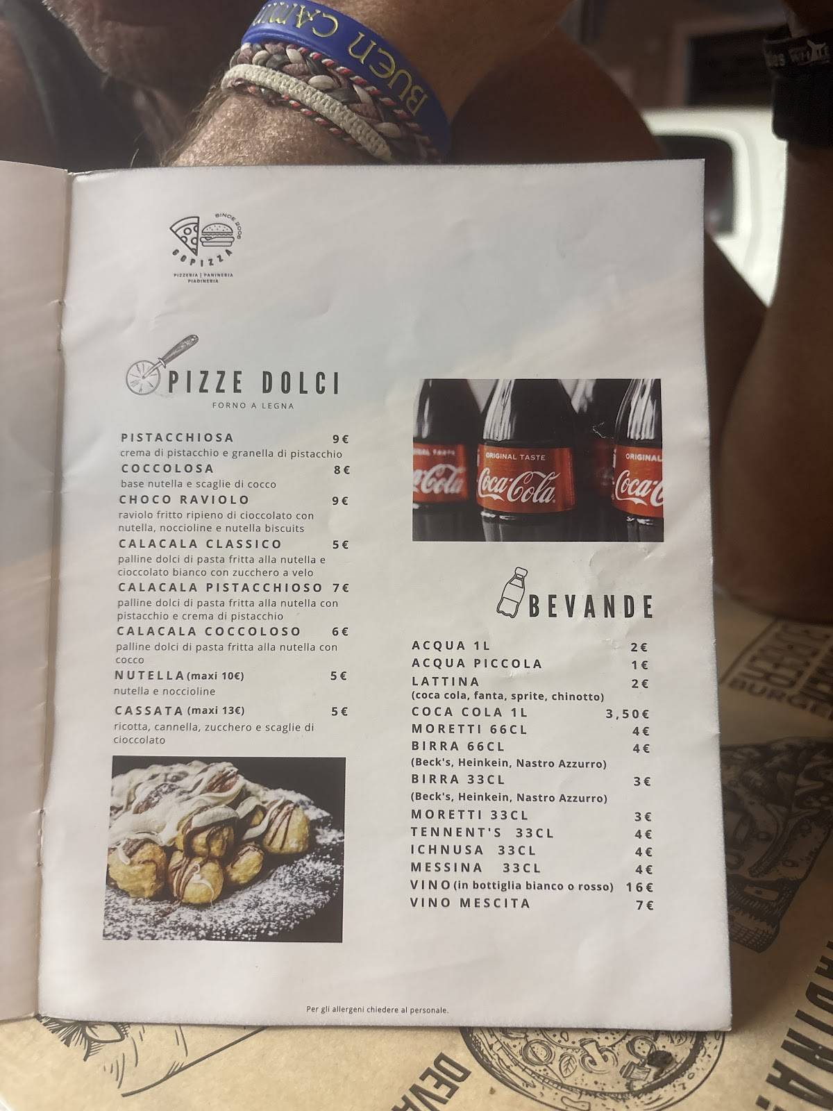 Menu di GoPizza 