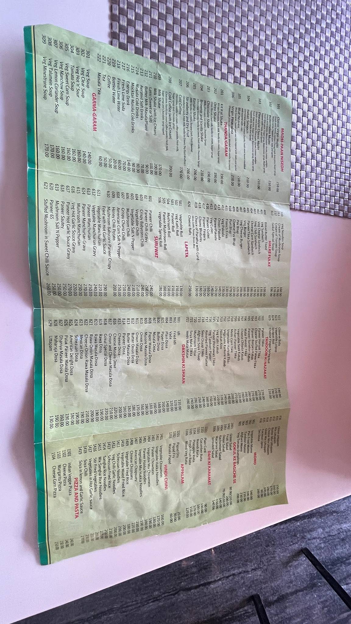 Gokul Restaurant menu