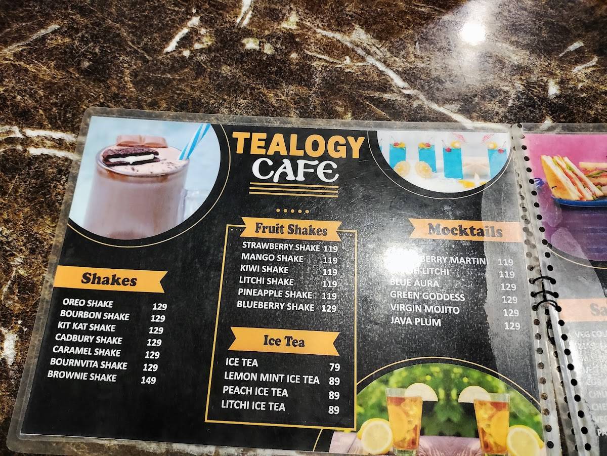 Tealogy Cafe Gorakhpur menu