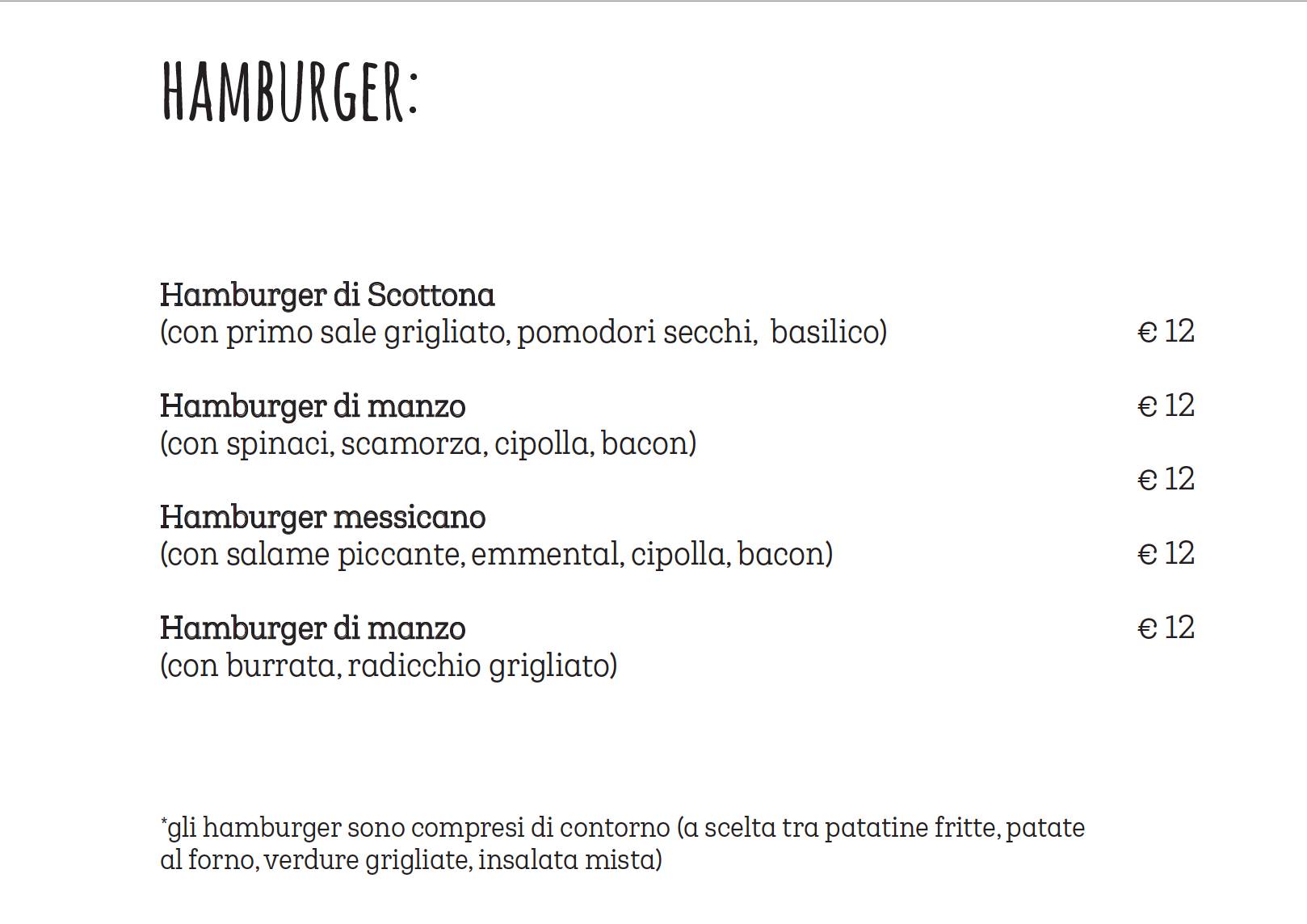 Menu di Graal 