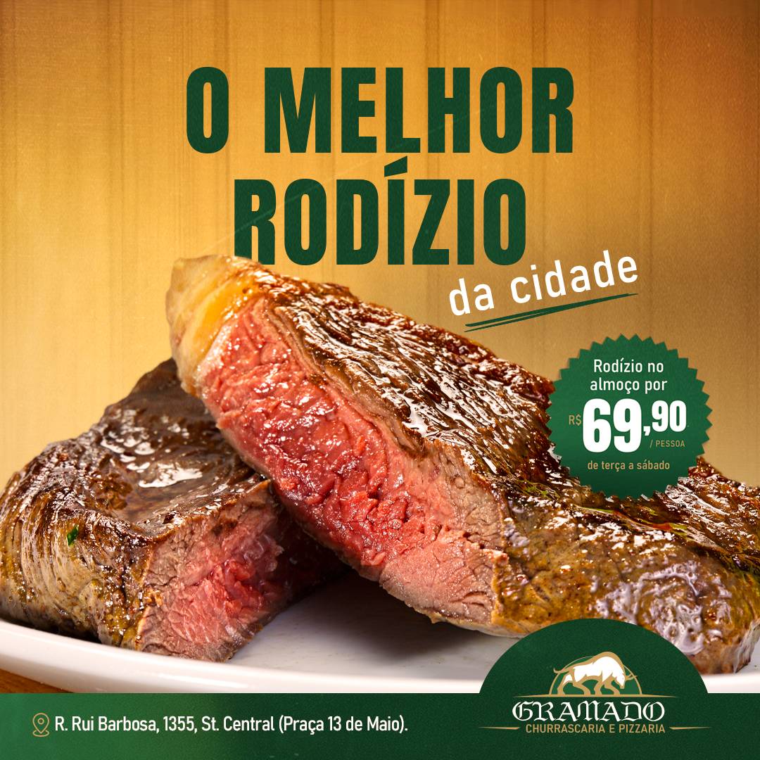Menu em Gramado Pizzaria e Churrascaria, Rio Verde, R. Rui Barbosa