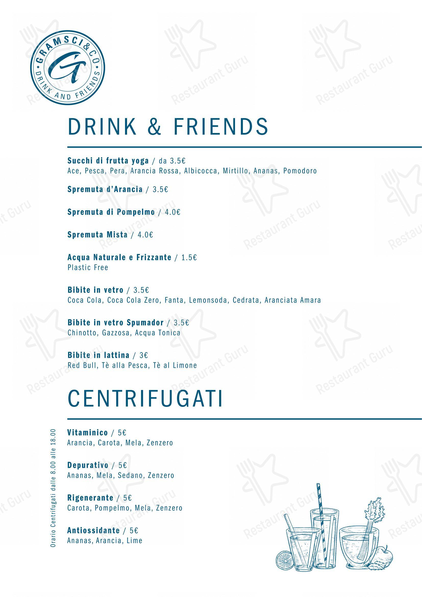 Gramsci & Co in Bollate - Menu