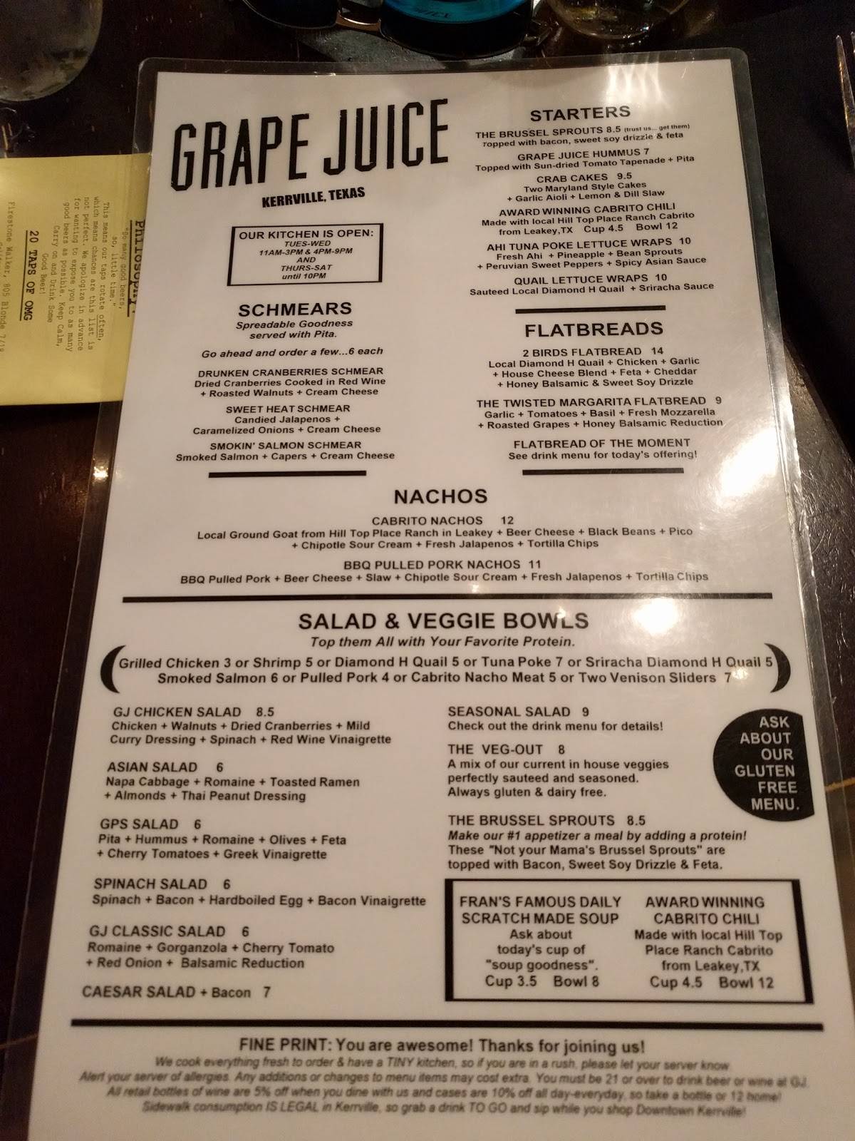 Grape Juice Restaurant Kerrville Tx - 0pd9fi6