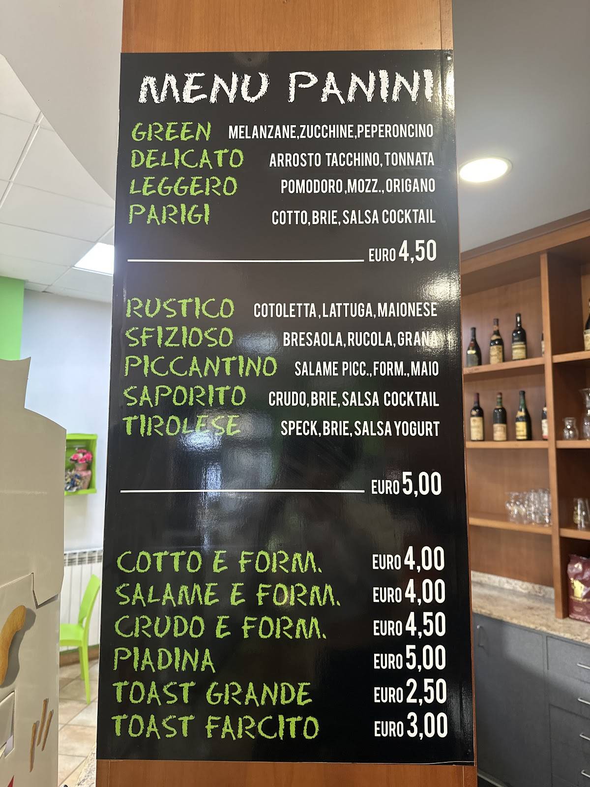 Menu di Green Cafè - Big Family SNC 