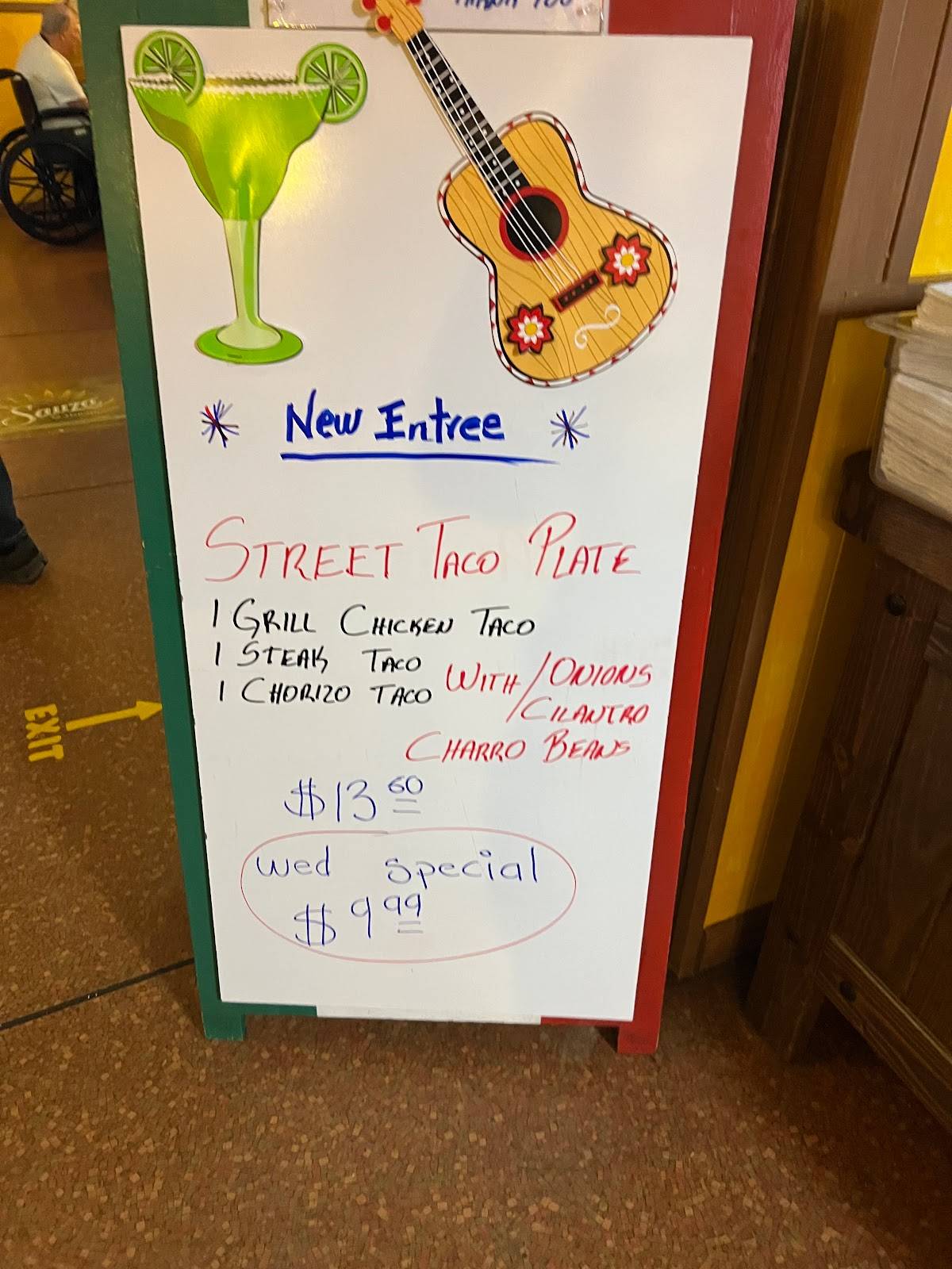 Menu at El Coyote Mexican Restaurant, Gurley, Hwy 72 E