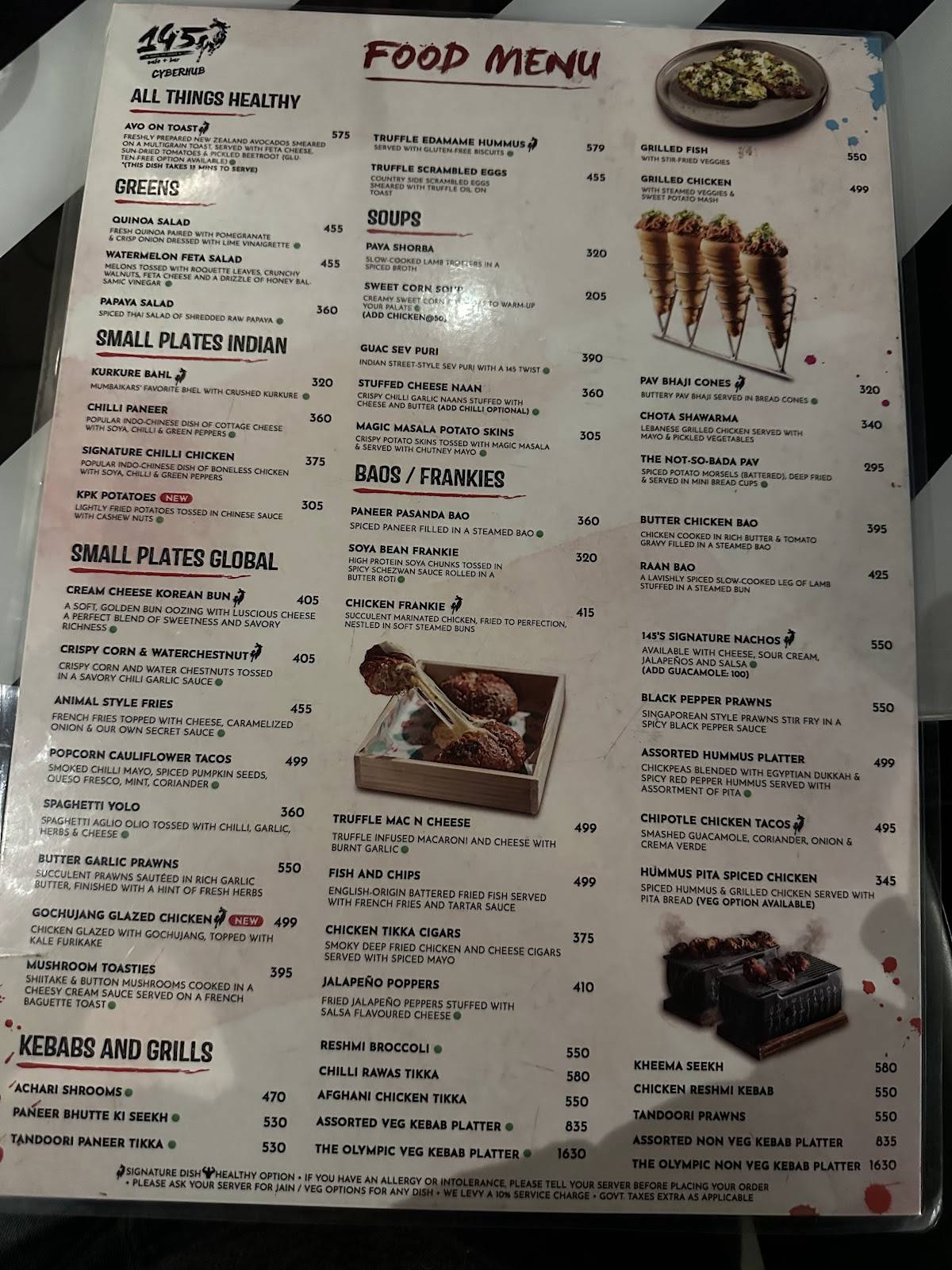 145 Cafe & Bar menu