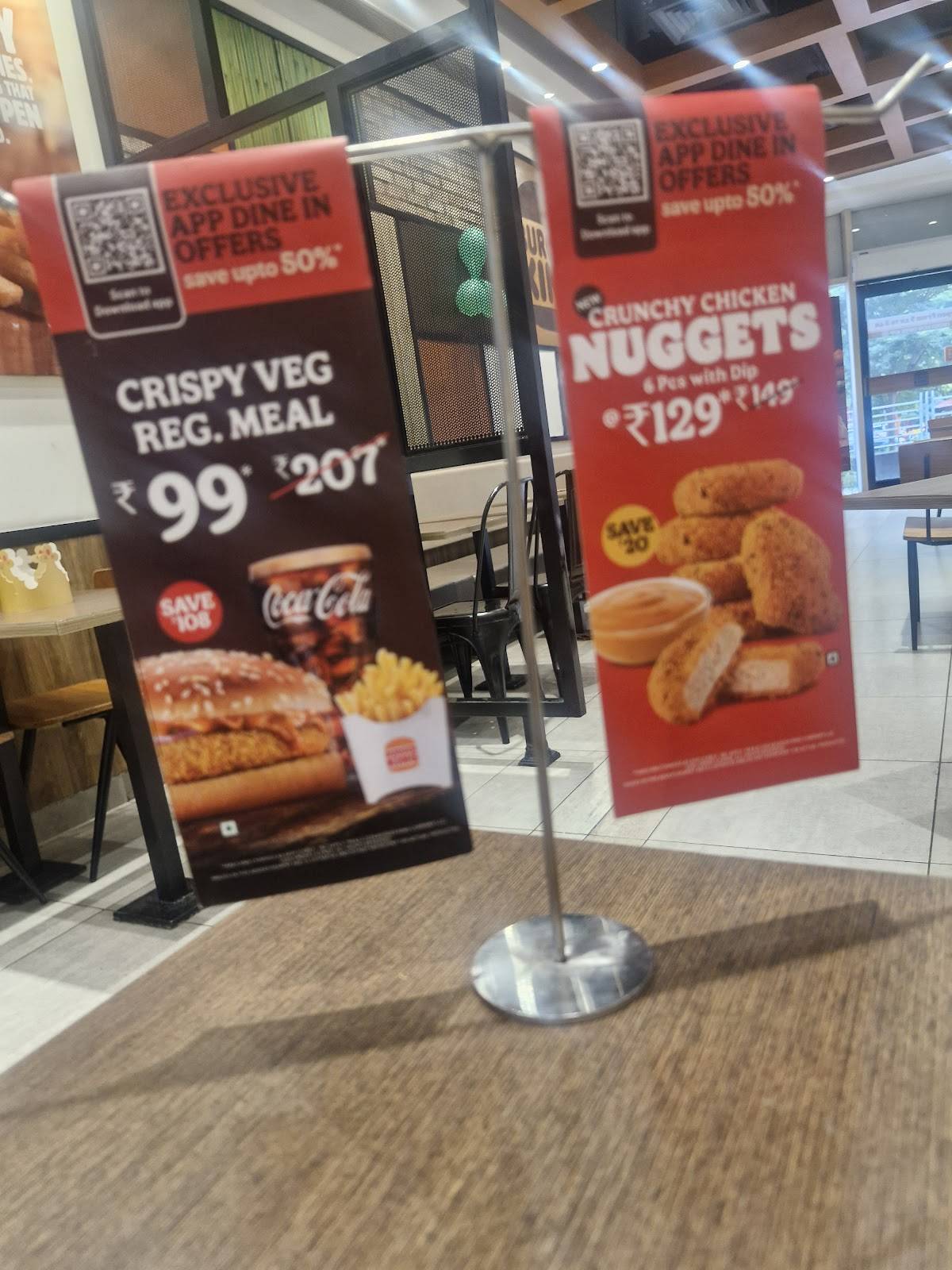 Burger King menu