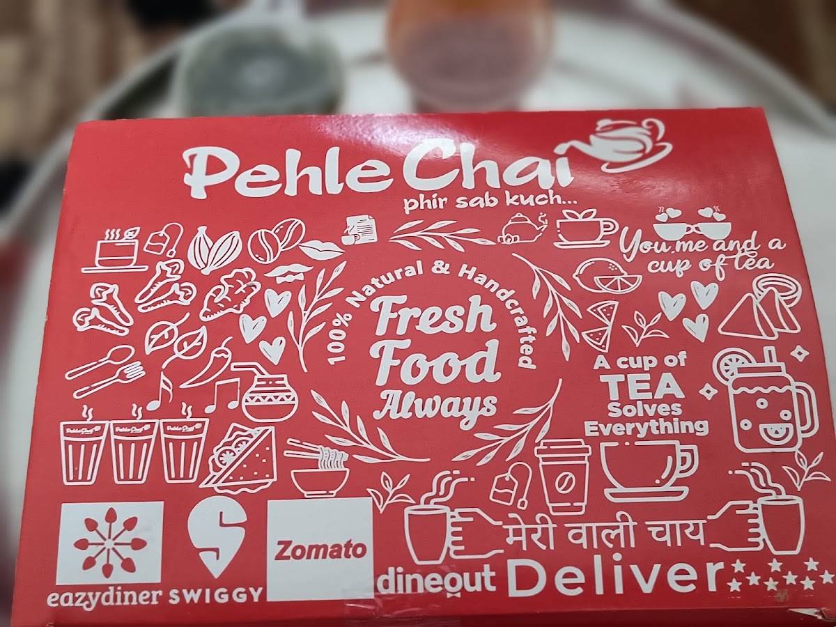 Pehle Chai menu