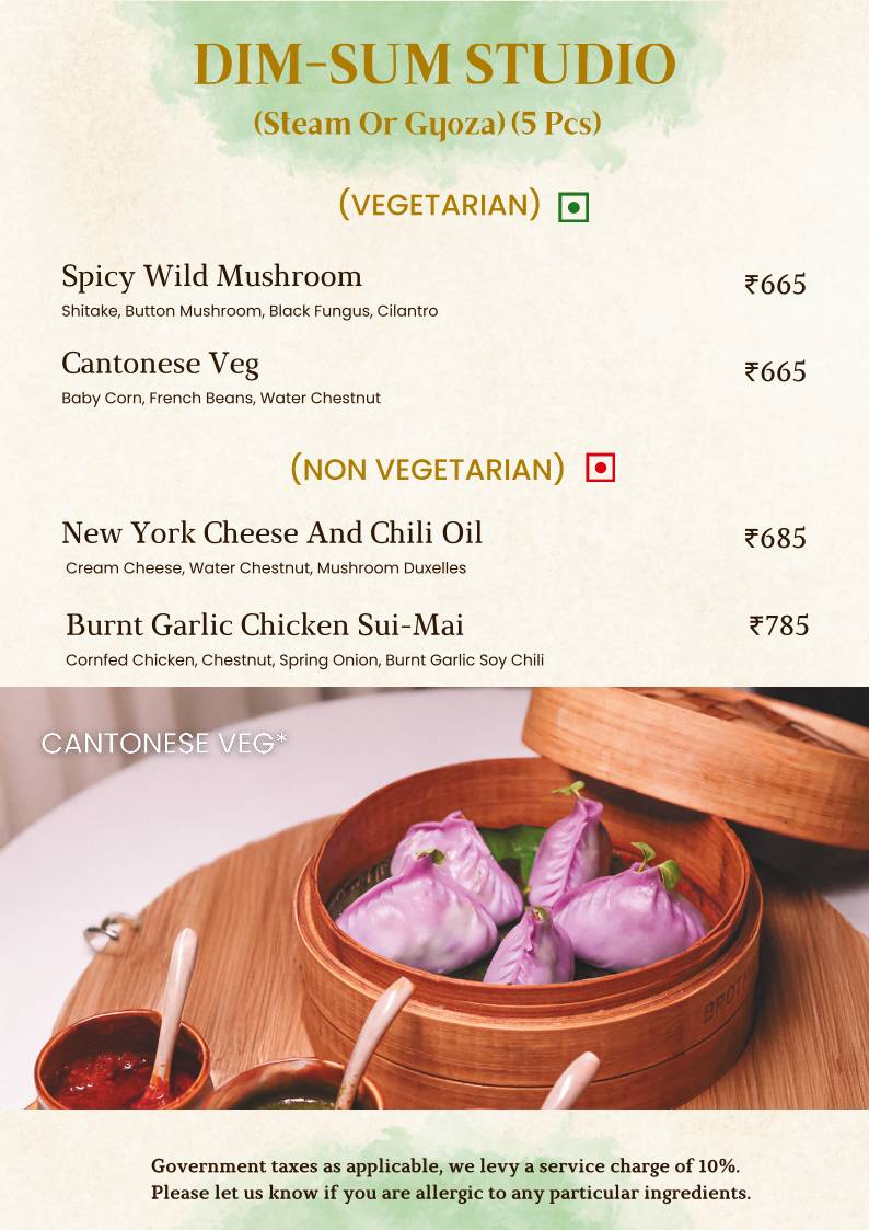 Roesia Gurugram menu