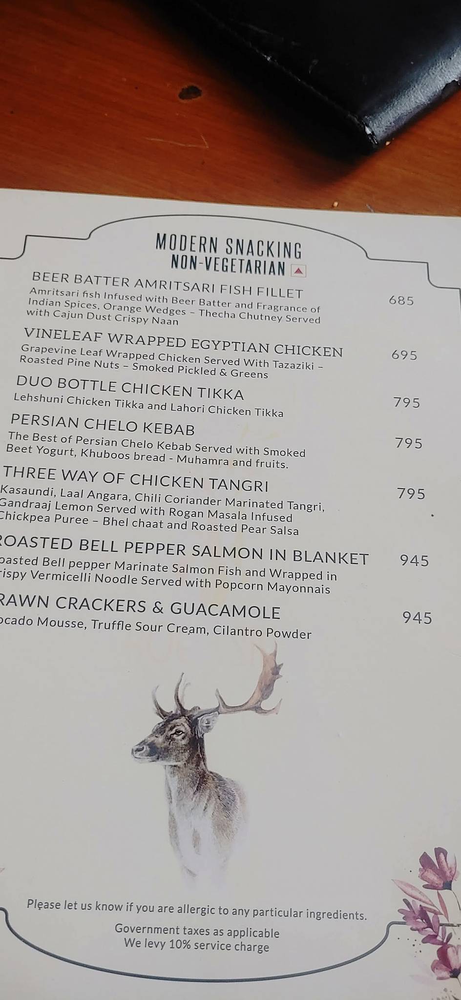 Roesia Gurugram menu