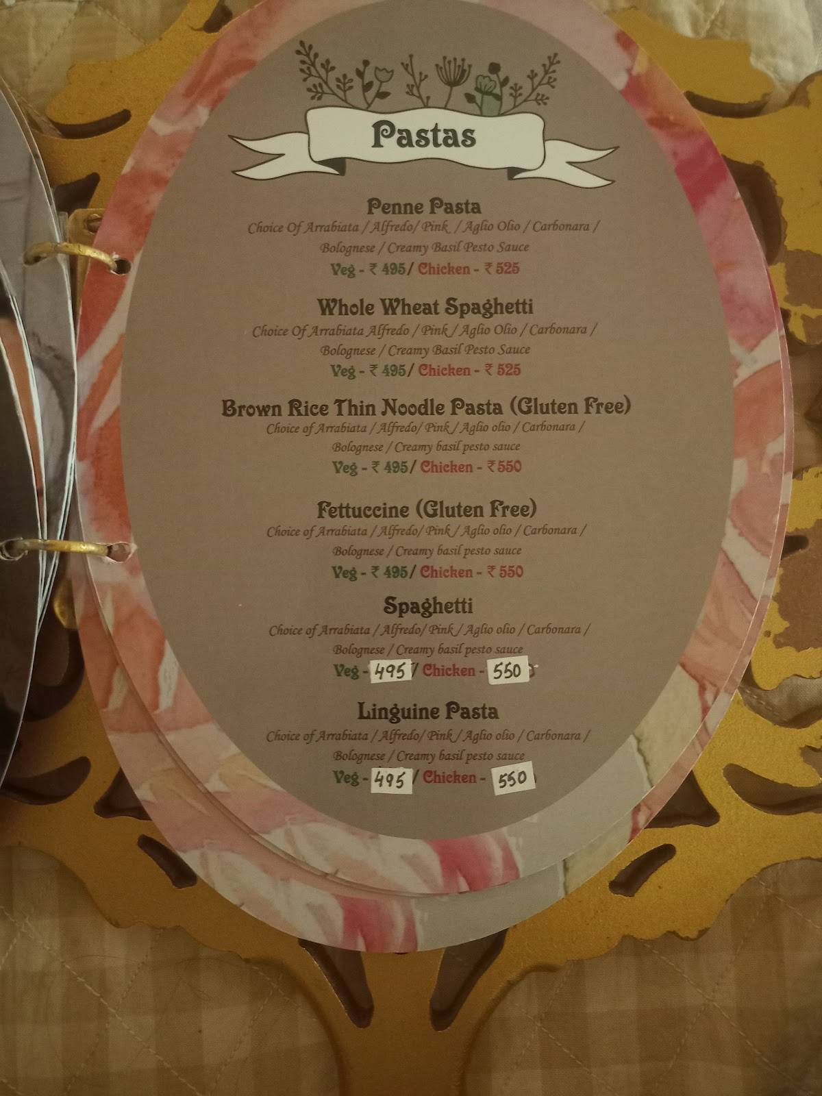 Sweet Obsession menu