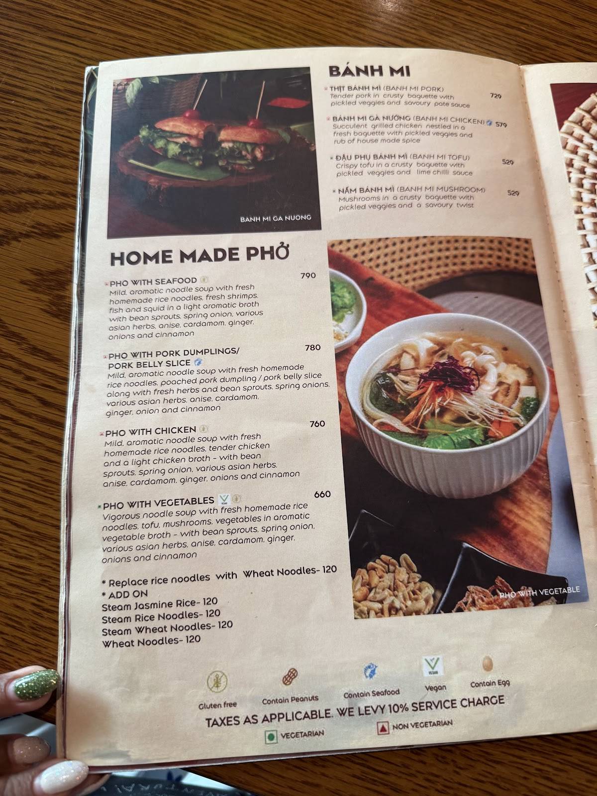 VIET:NOM menu