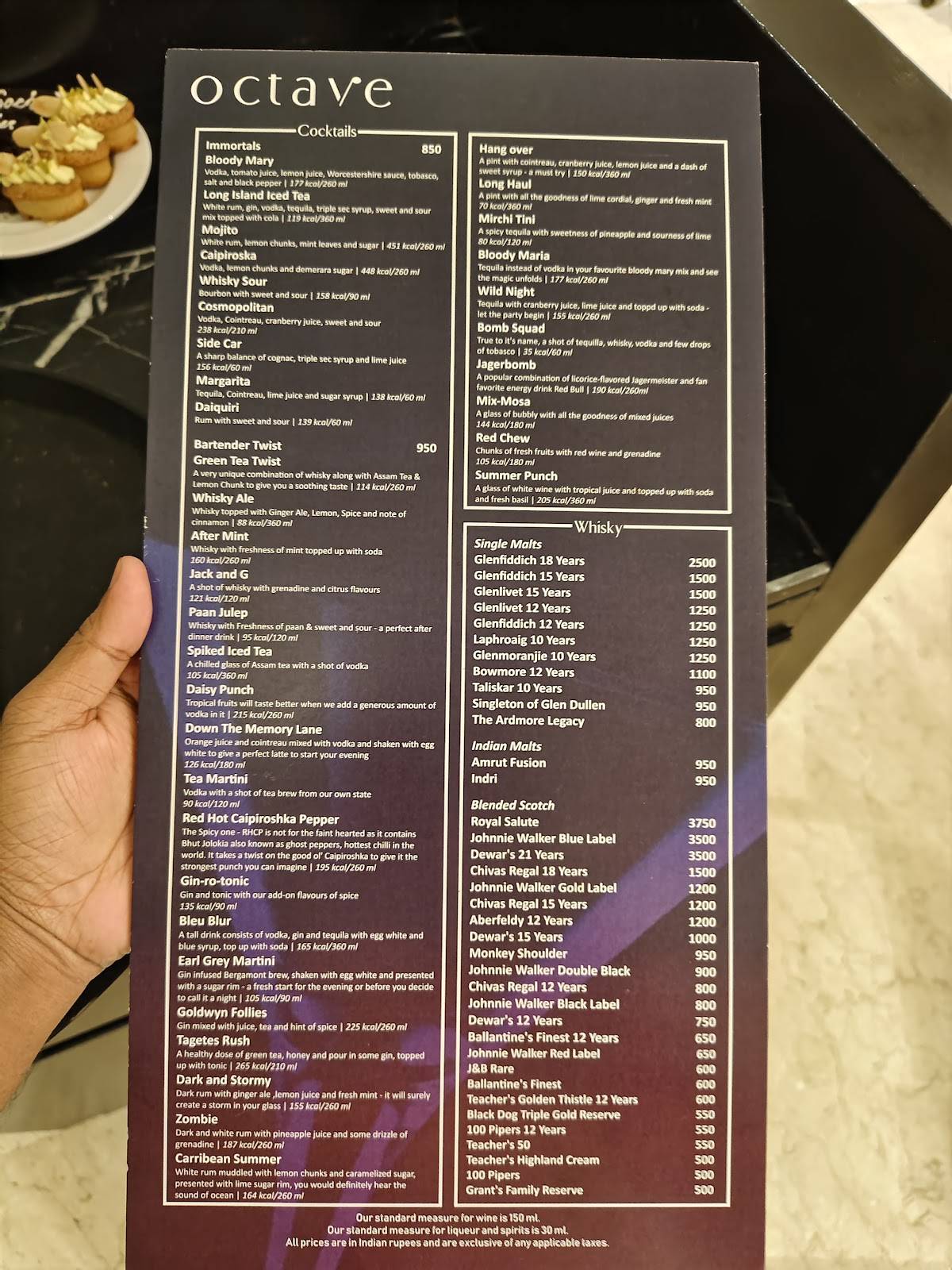 Seven Restaurant - Vivanta Guwahati menu
