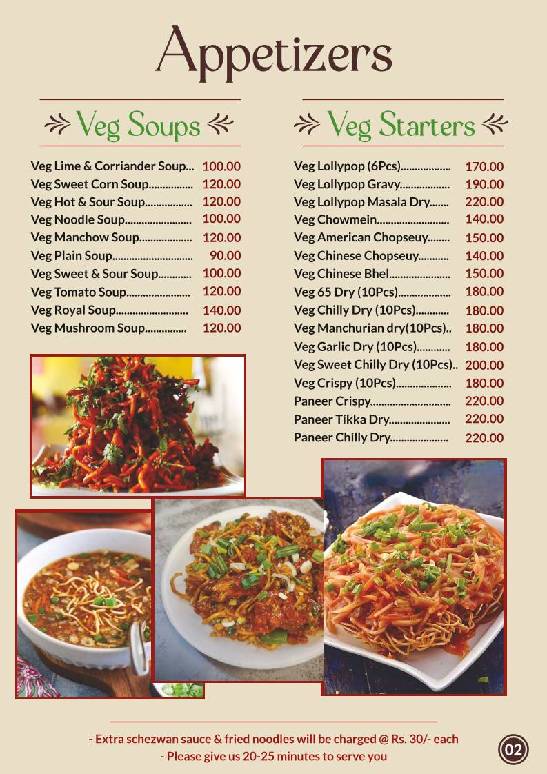 HAKIMI menu