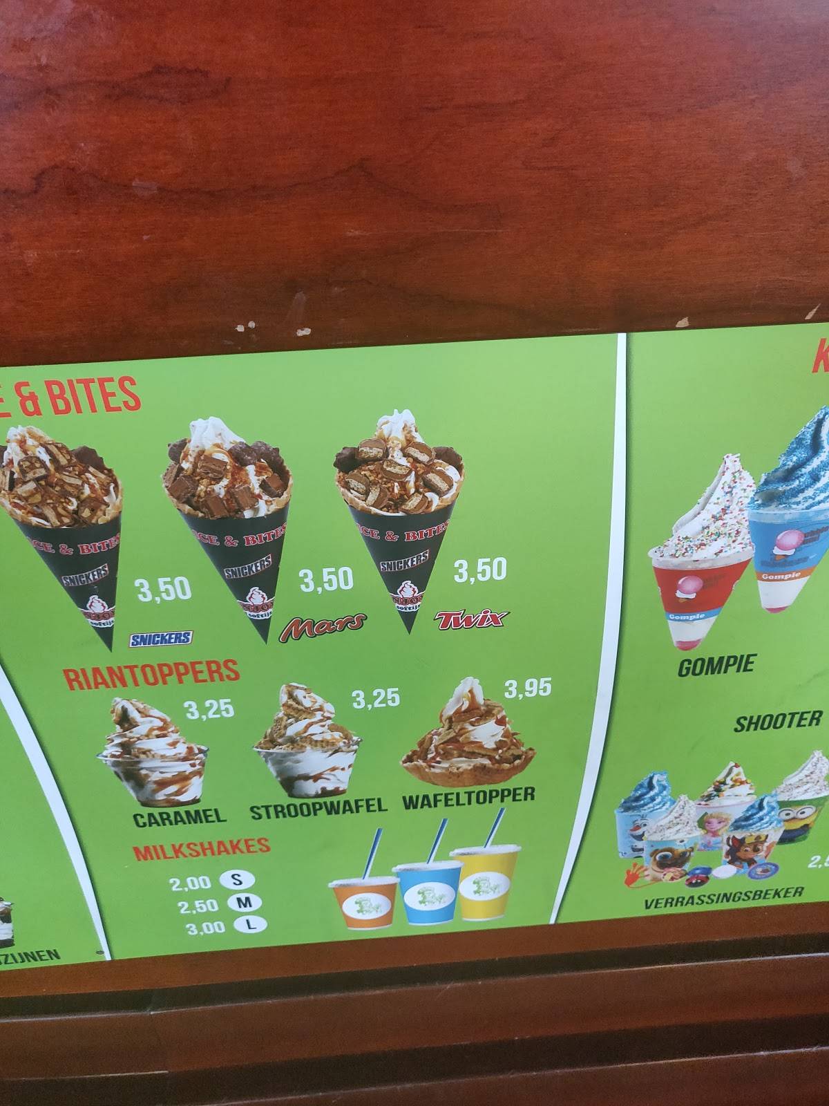 Menu de Snackbar Rian
