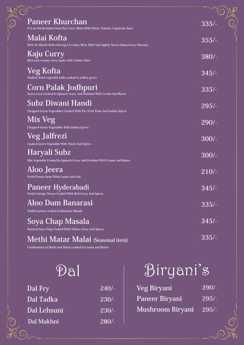 Hislerim Restaurant menu