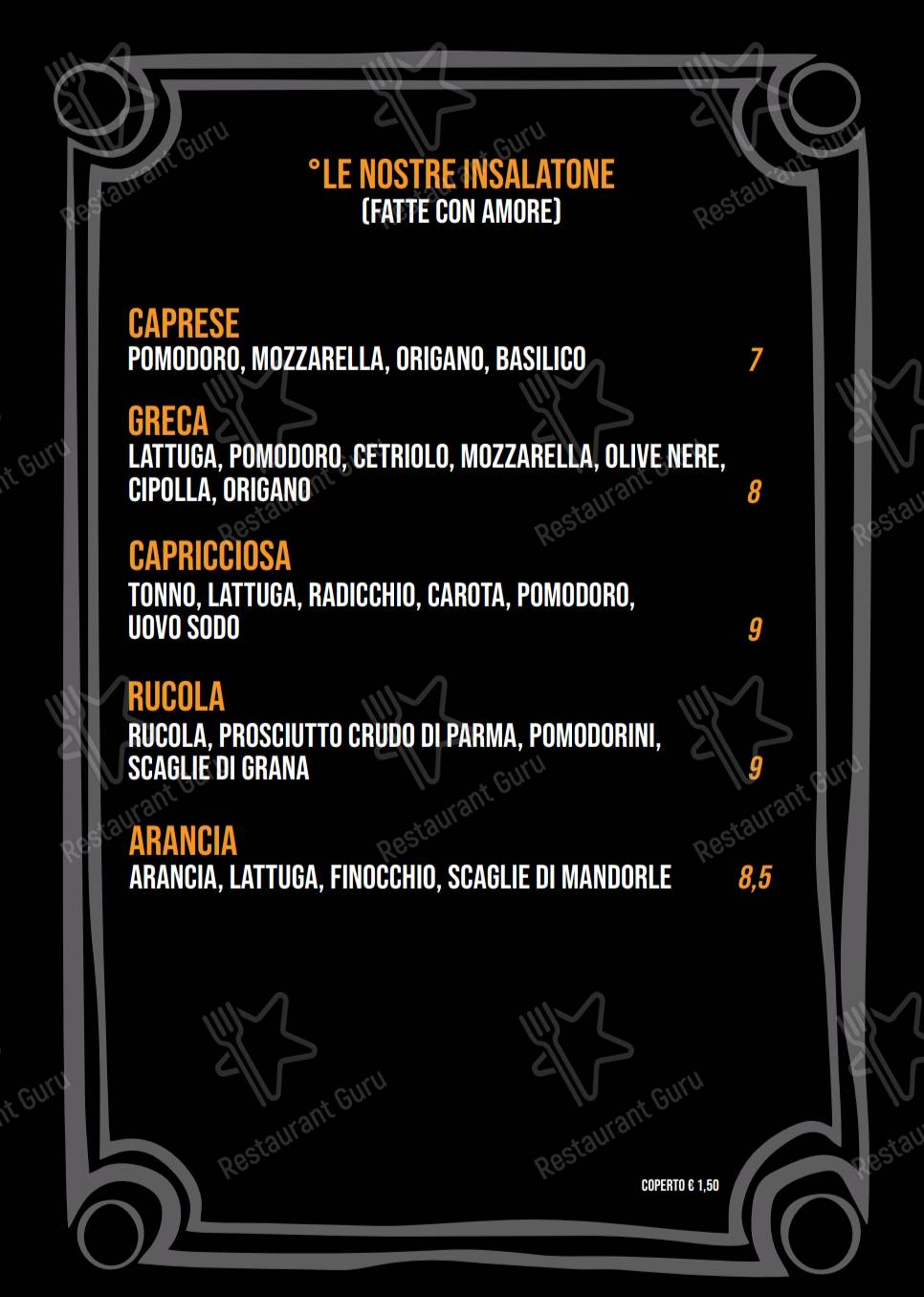 Menu per HornPub - Letojanni pub & bar