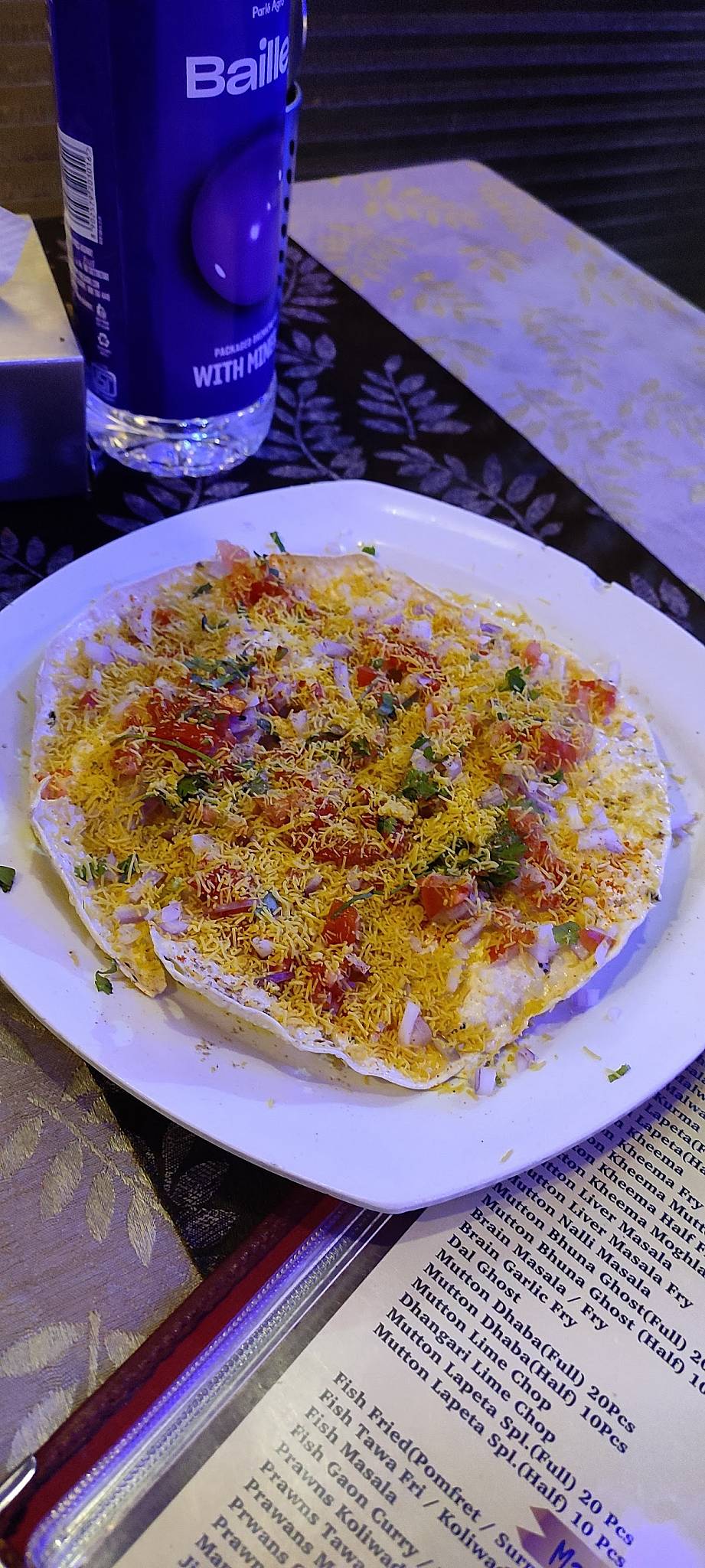 Hotel Jai Malhar menu