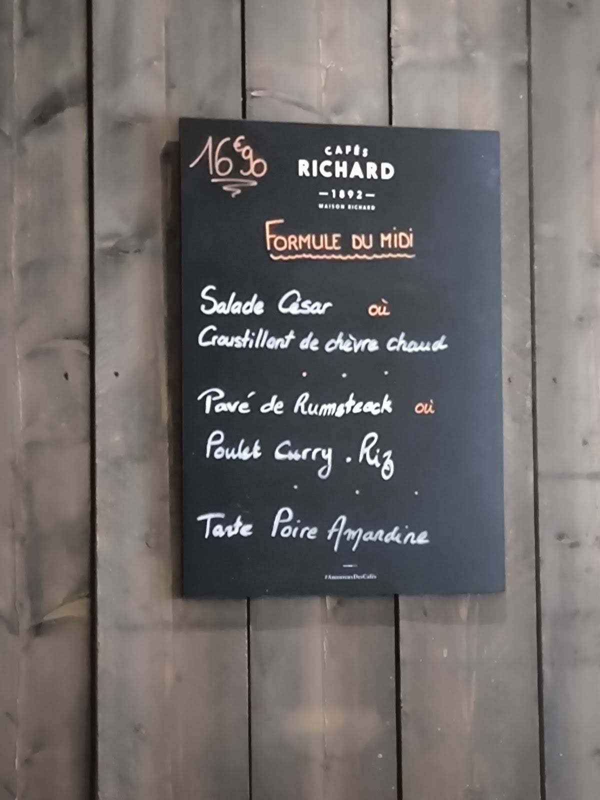 Menu de Les Alizés