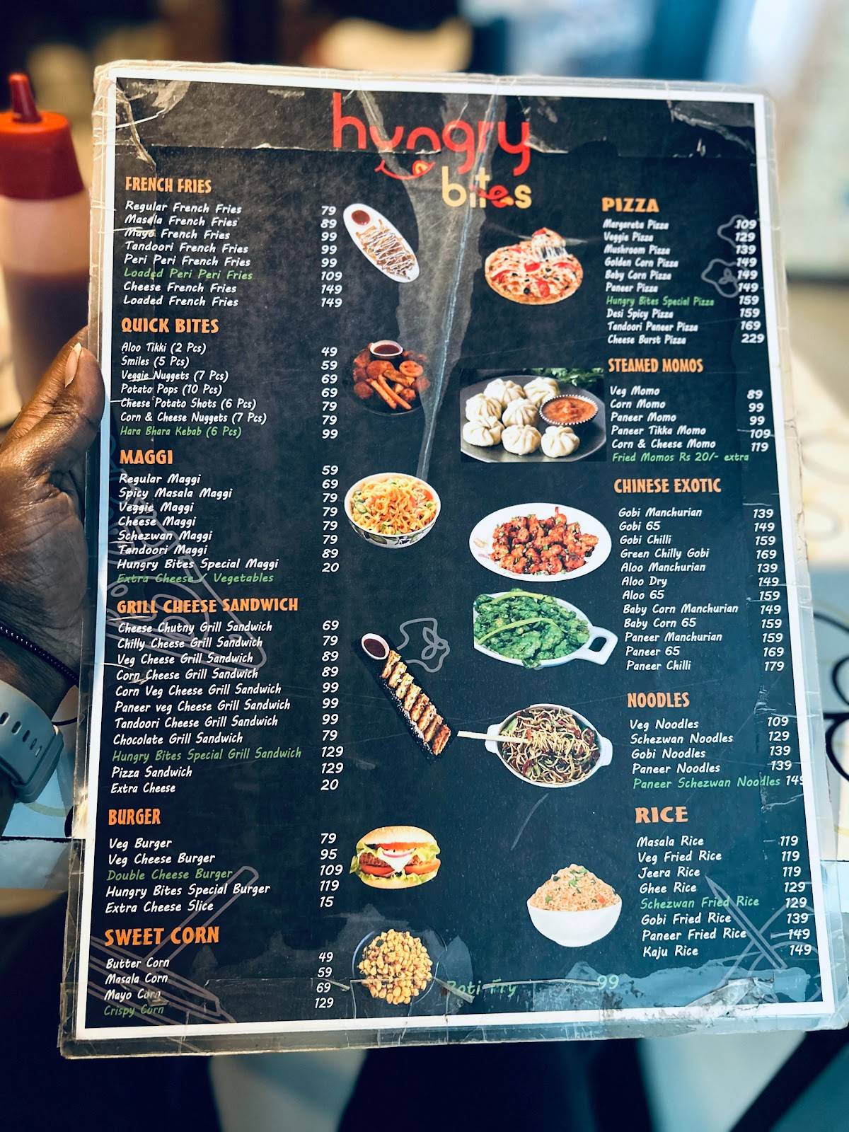 Hungry Bites menu