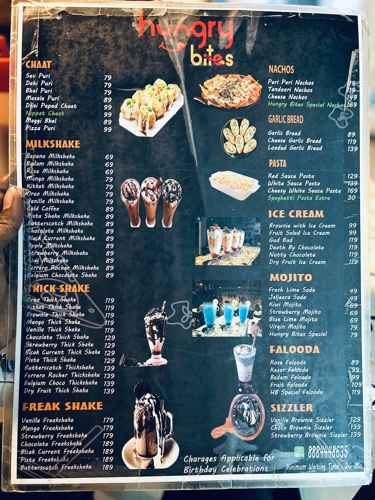 Hungry Bites menu