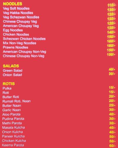 Hyderabad Spice menu