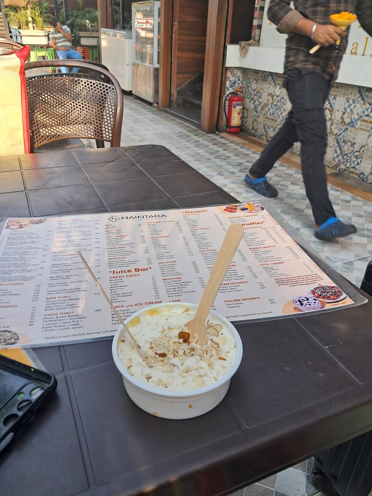 Naintara menu