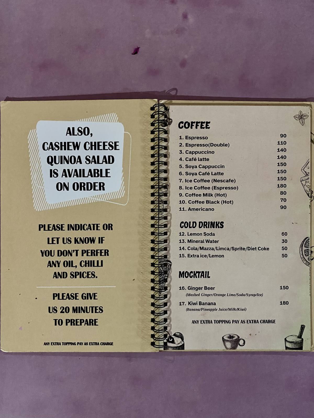 IL FORNAIO PIZZERIA menu