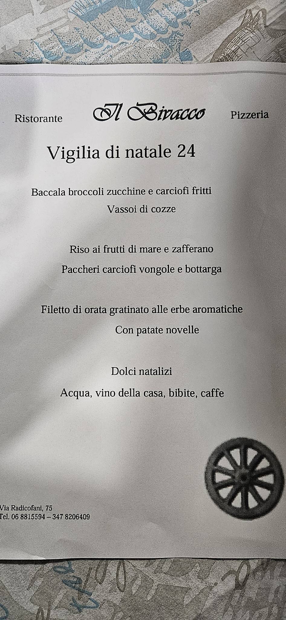 Menu di Il Bivacco 