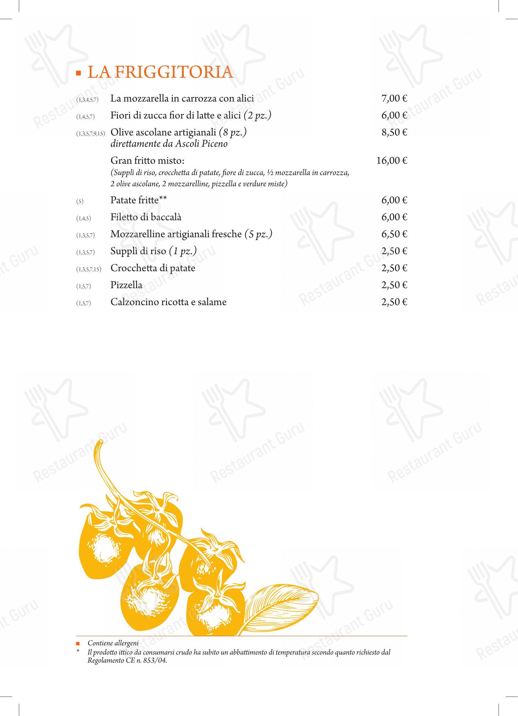 Menu di Il Datterino Giallo - Menu