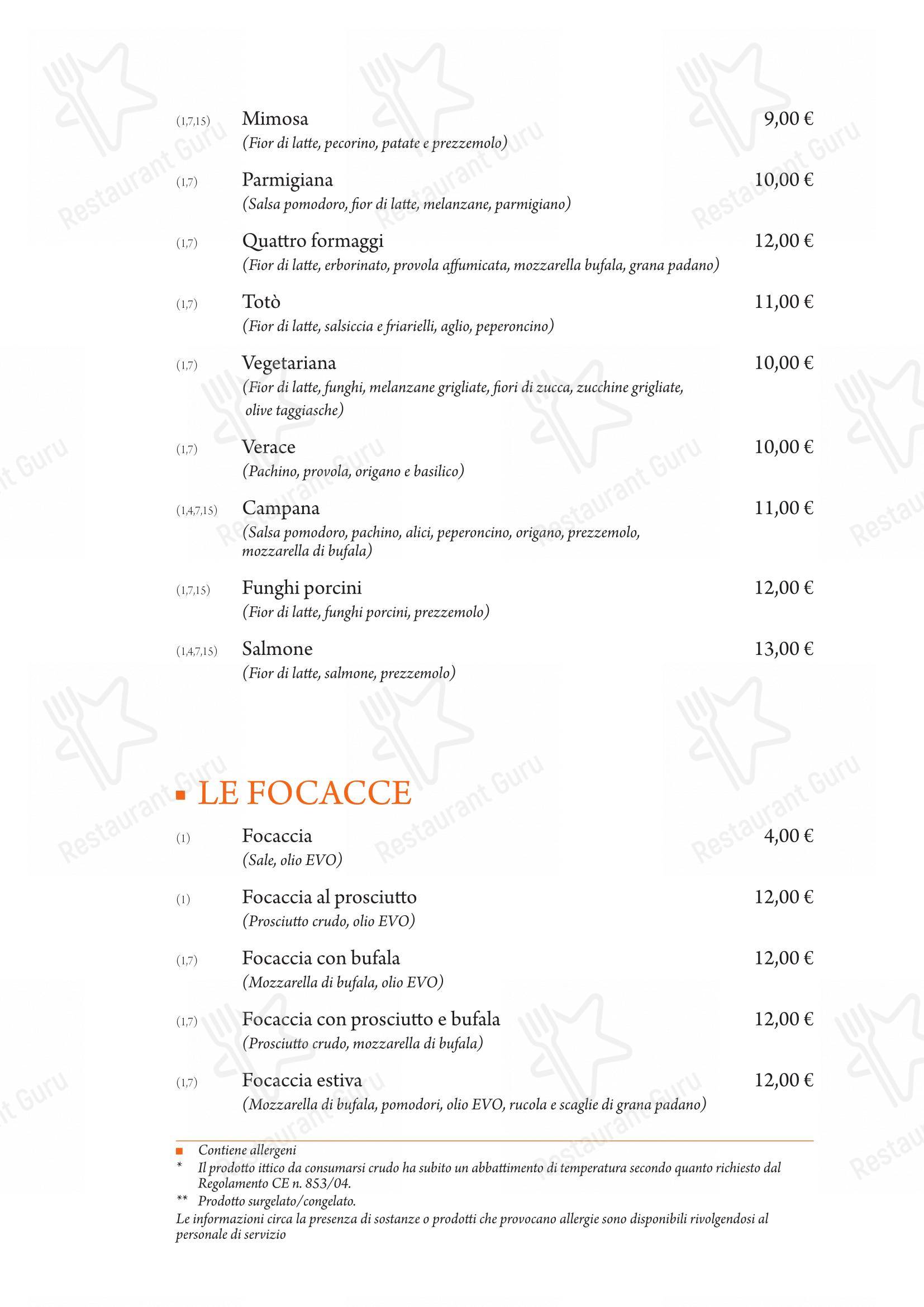 菜单 per Il Datterino Giallo in Roma