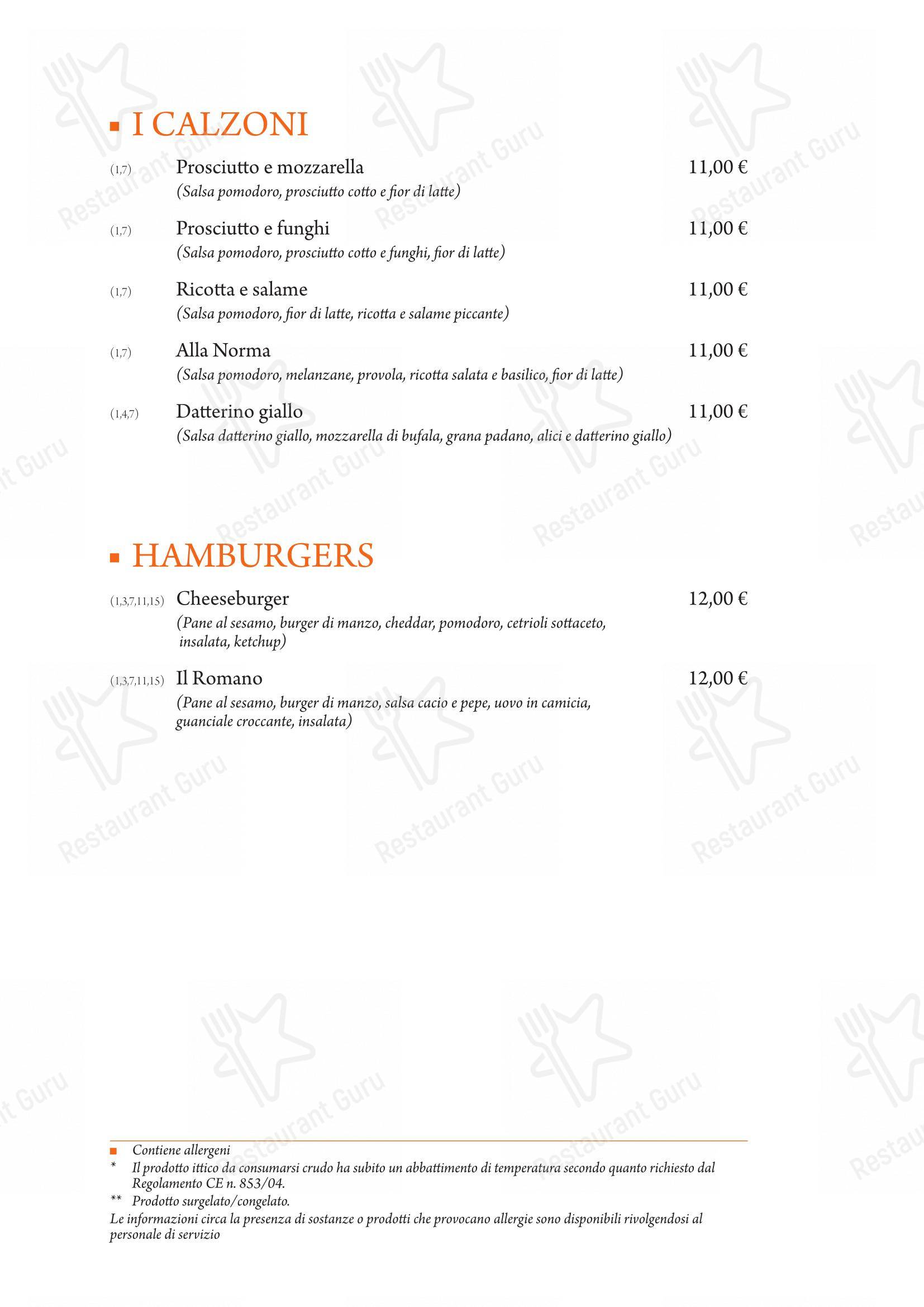 Menu di Il Datterino Giallo - 菜单