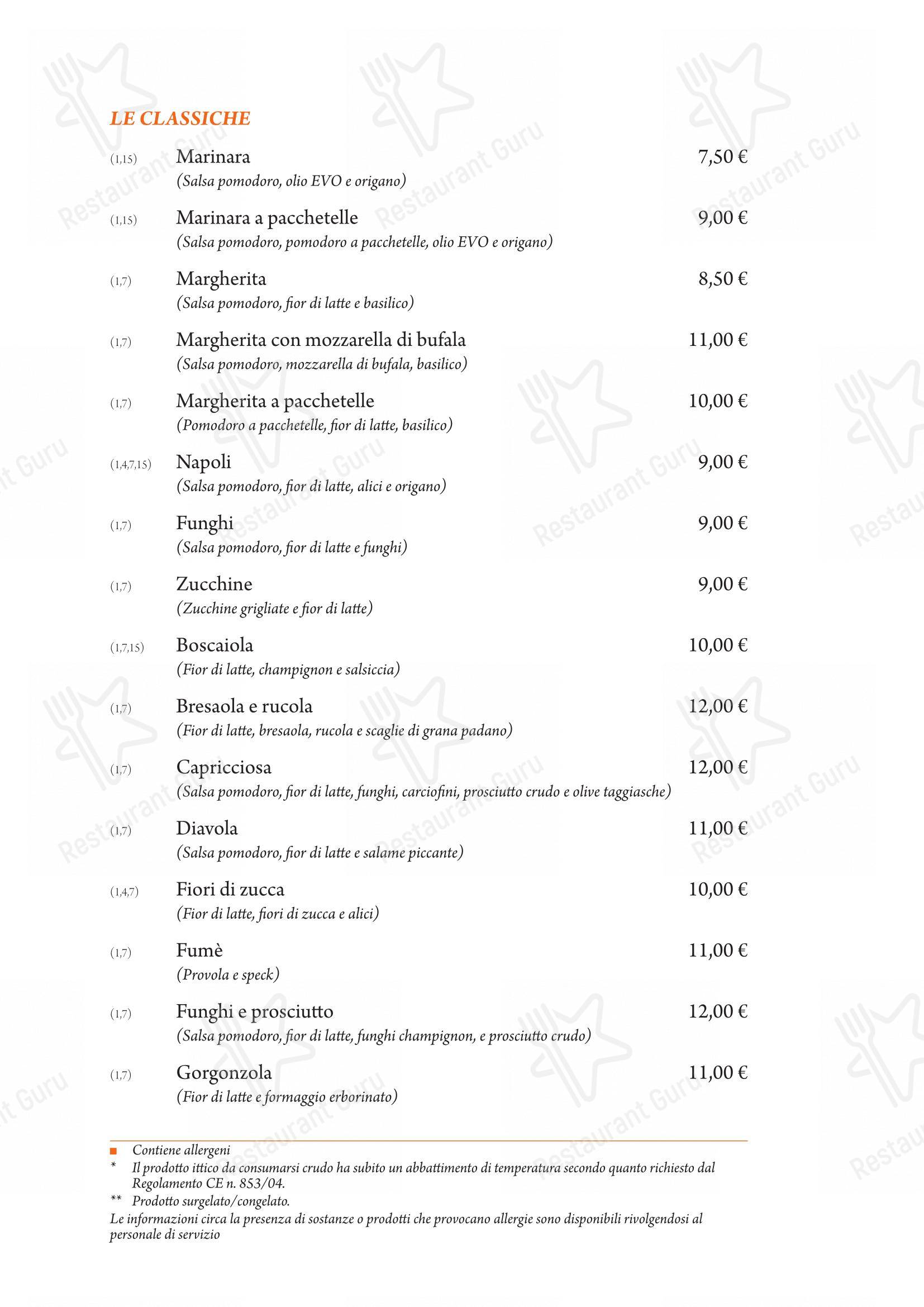 Menu di Il Datterino Giallo - 菜单