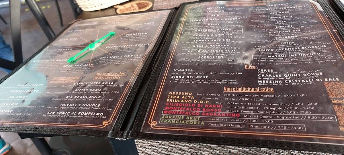 Menu di Il Pavone D'oro Ristorante Cocktailbar 