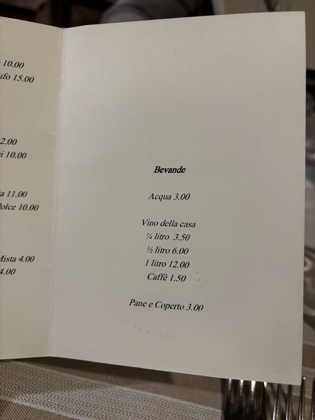 Menu di Il Picchio Verde 