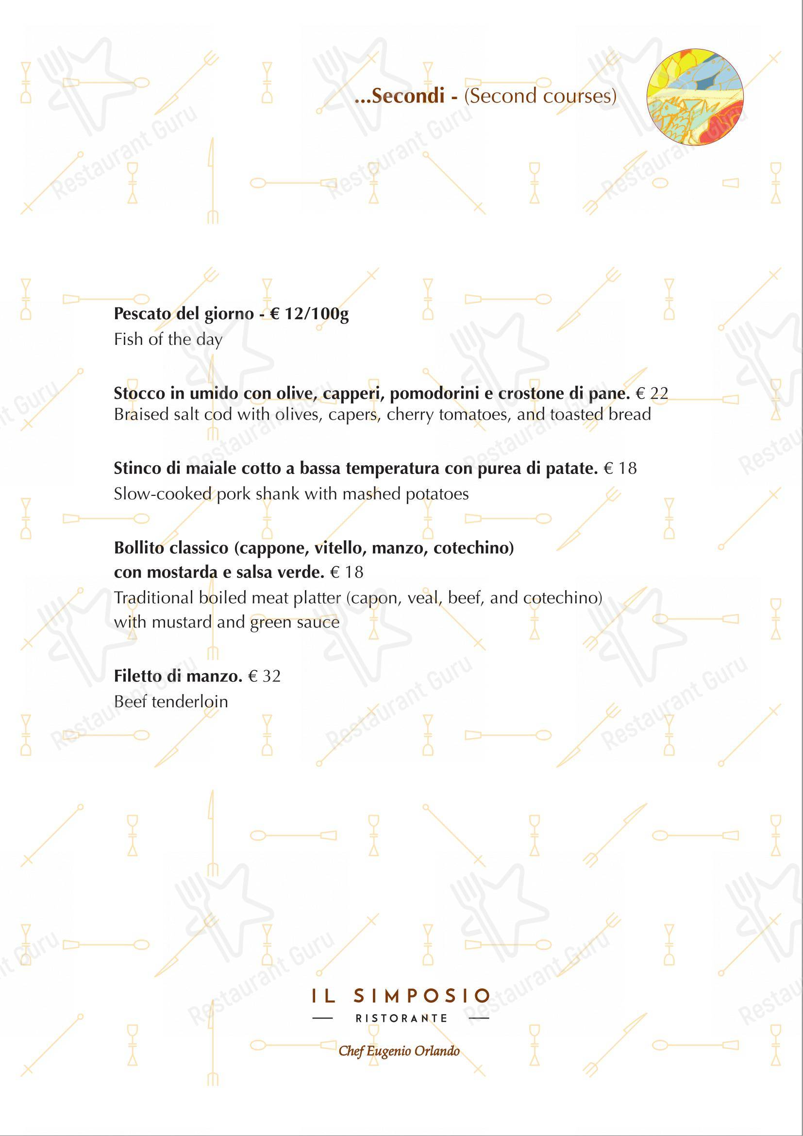 Menu bar per Il Simposio Ristorante Wine Bar Roma in Roma