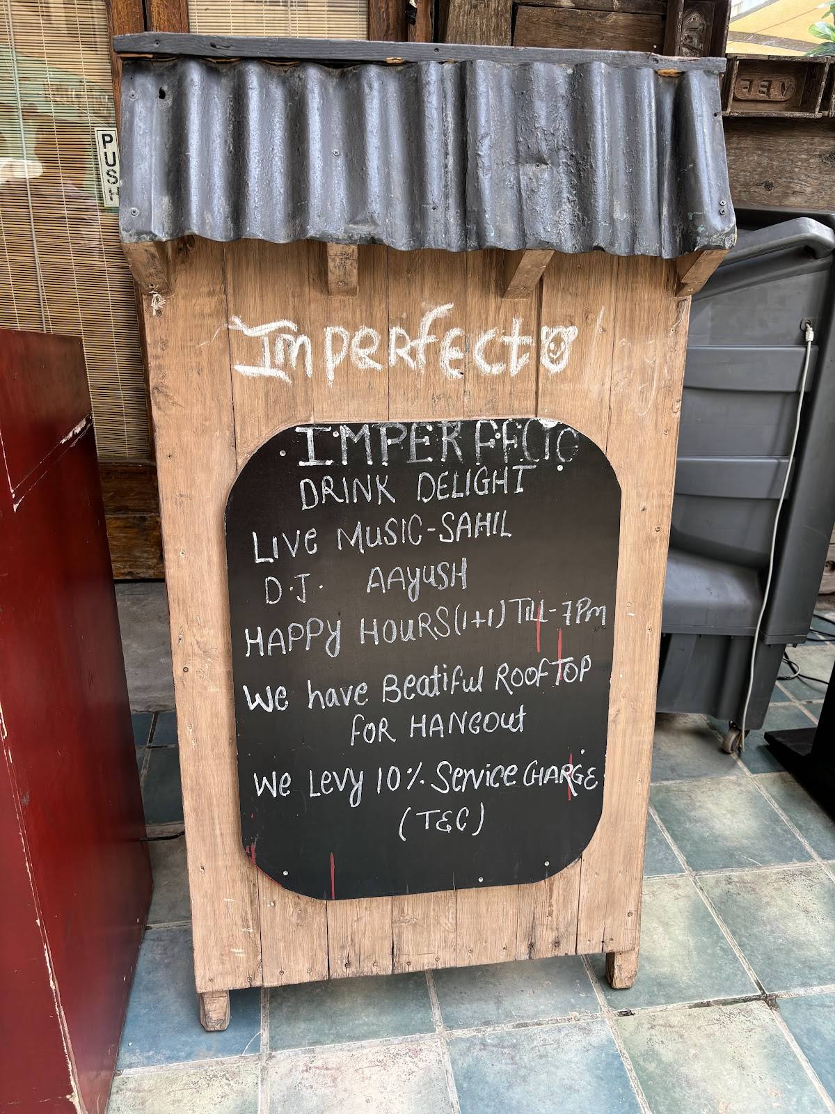 Imperfecto - Logix Mall menu