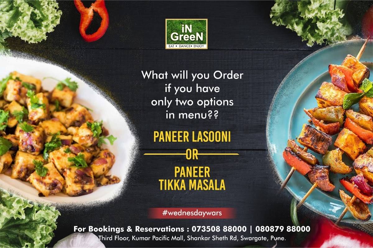 In Green Hotel Pune menu
