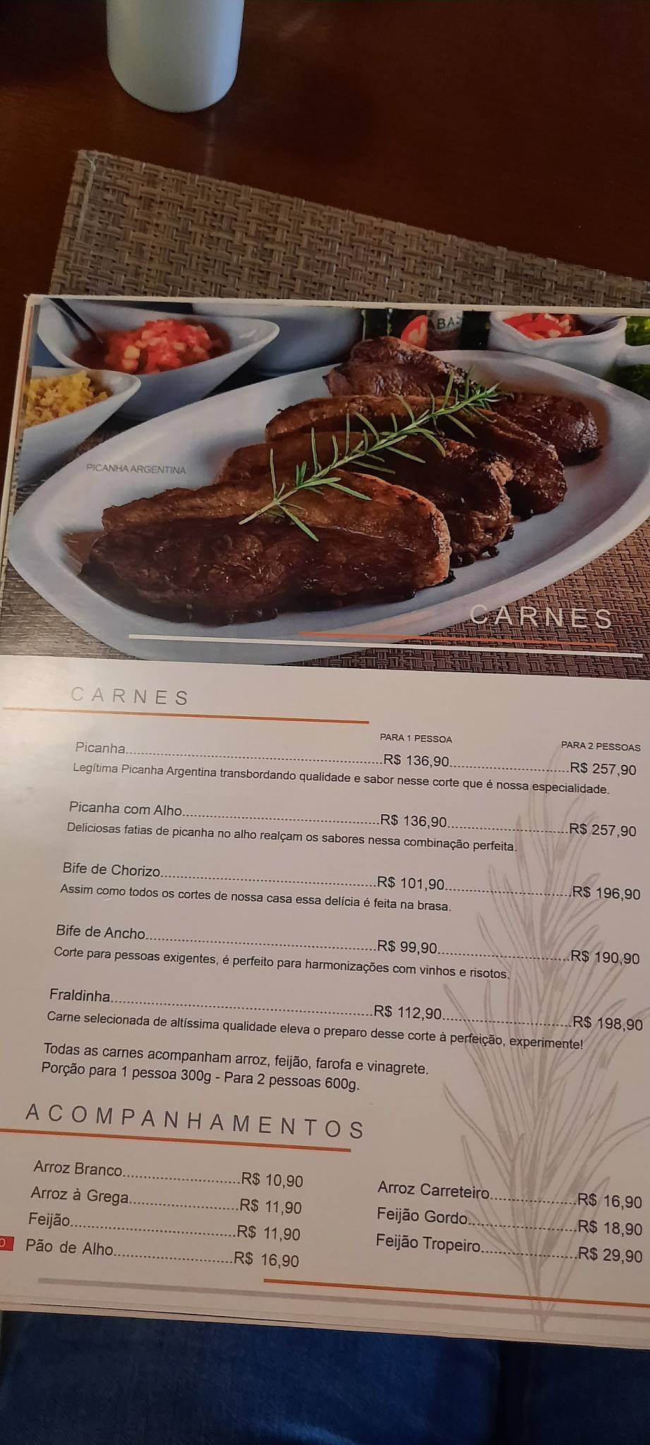 Estação Mosteiro Restaurante cardápio