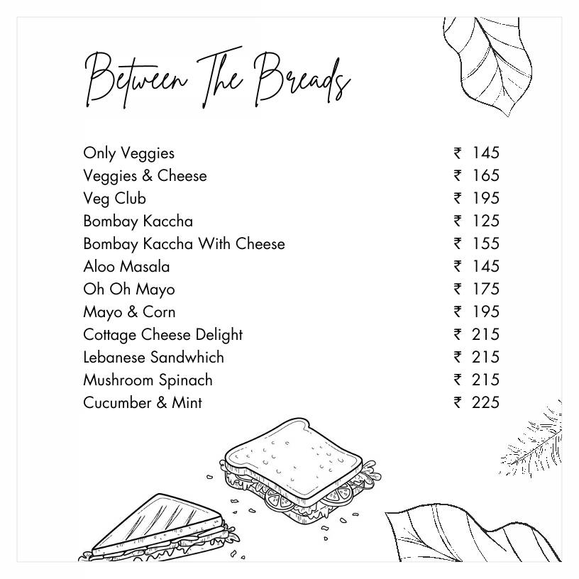 Casa Boho menu