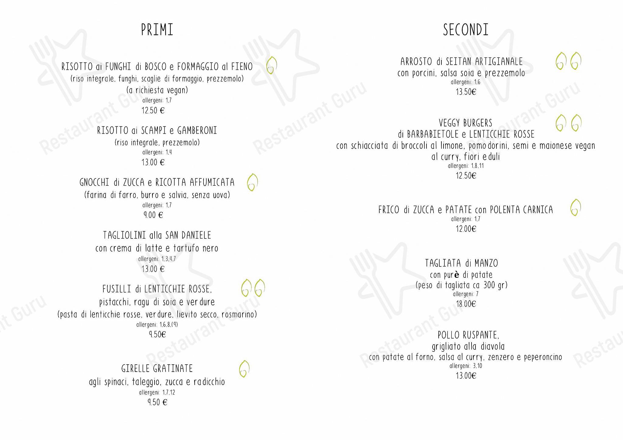 Integraldo in Majano - Vegan Menu