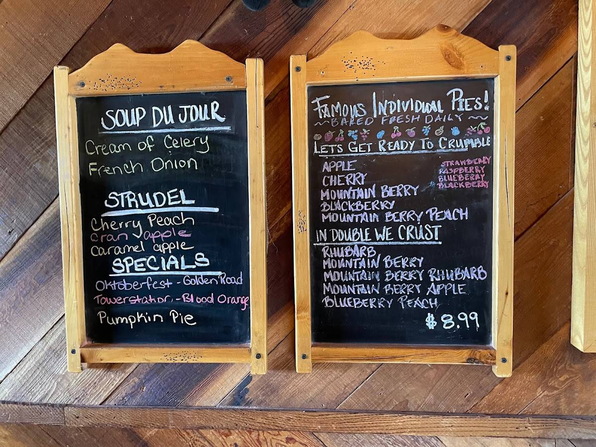 Menu at Iron Door restaurant, Mount Lemmon, E Ski Run Rd