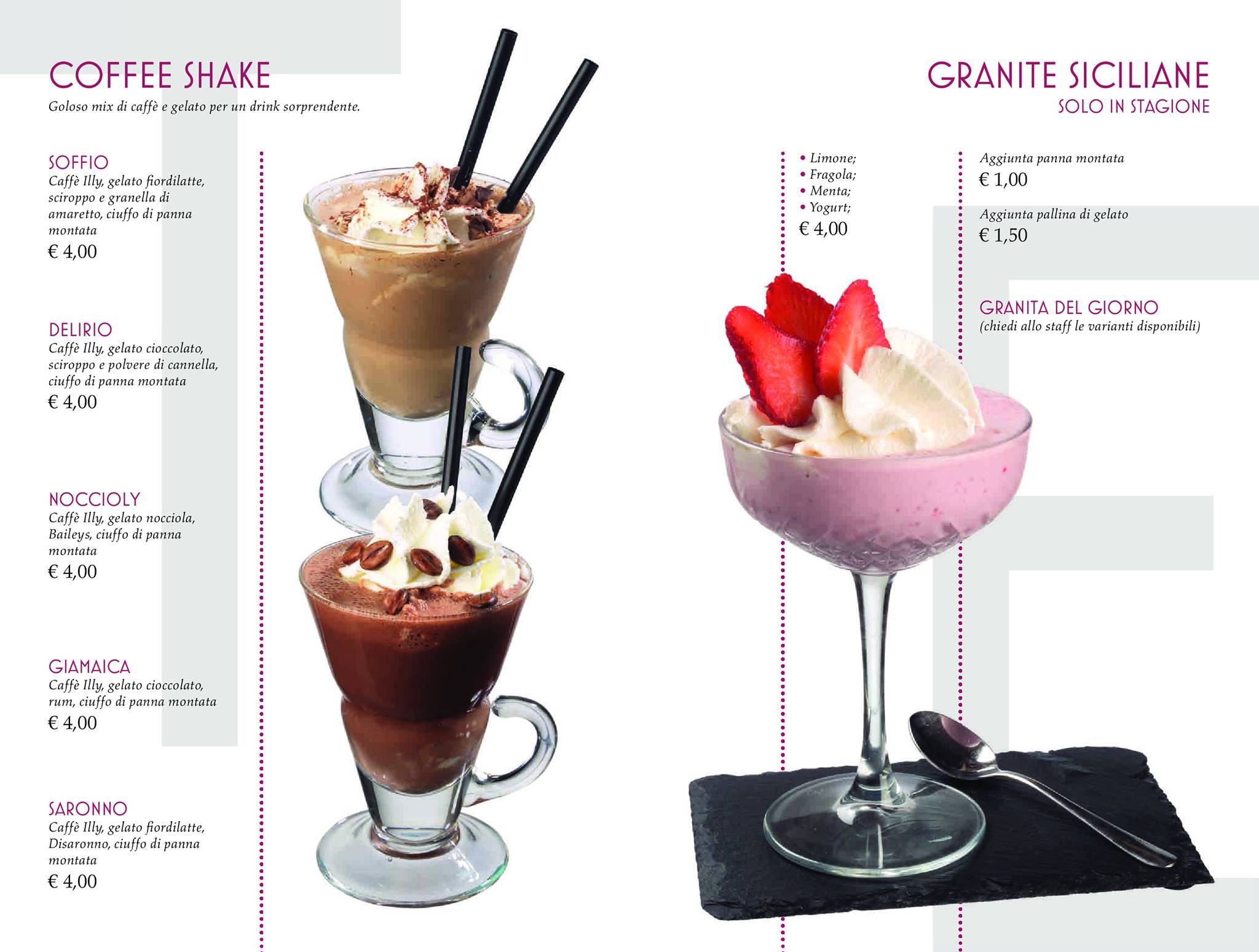 Menu di Latte & Stelle - Gelateria e Pasticceria 