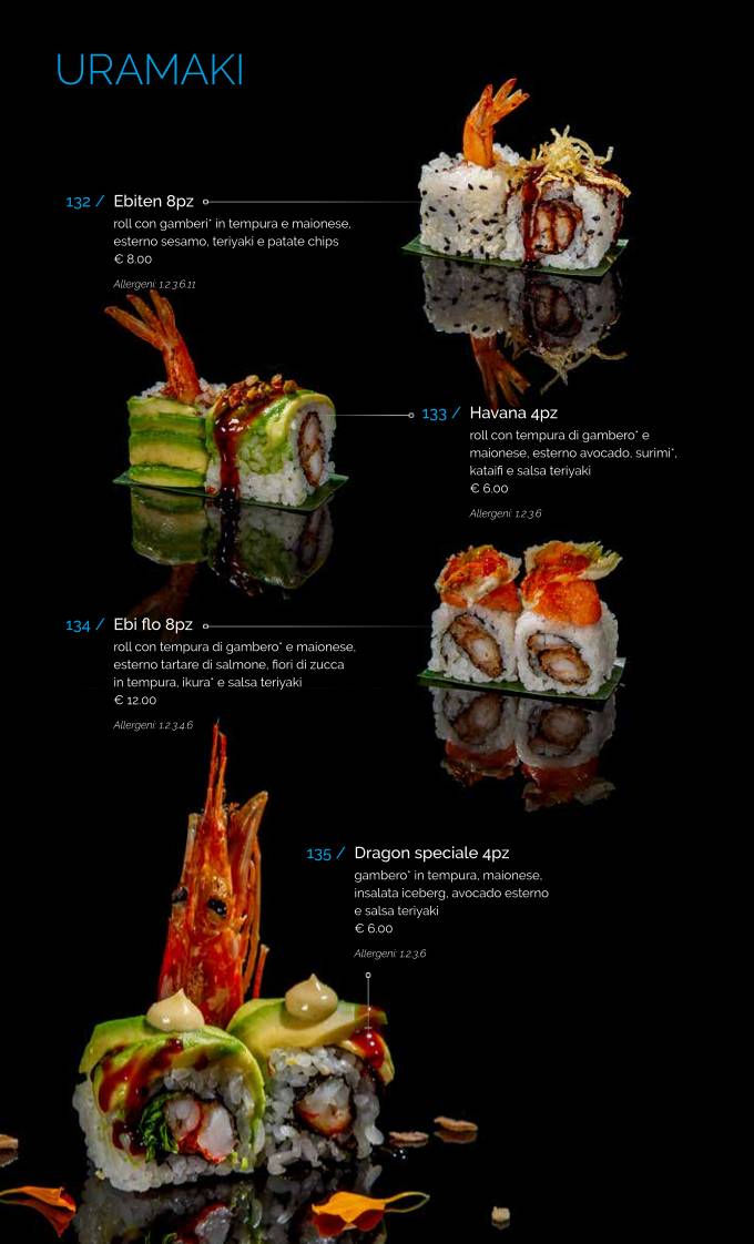 Menu di Issho Asian Fusion Spicchio-sovigliana 