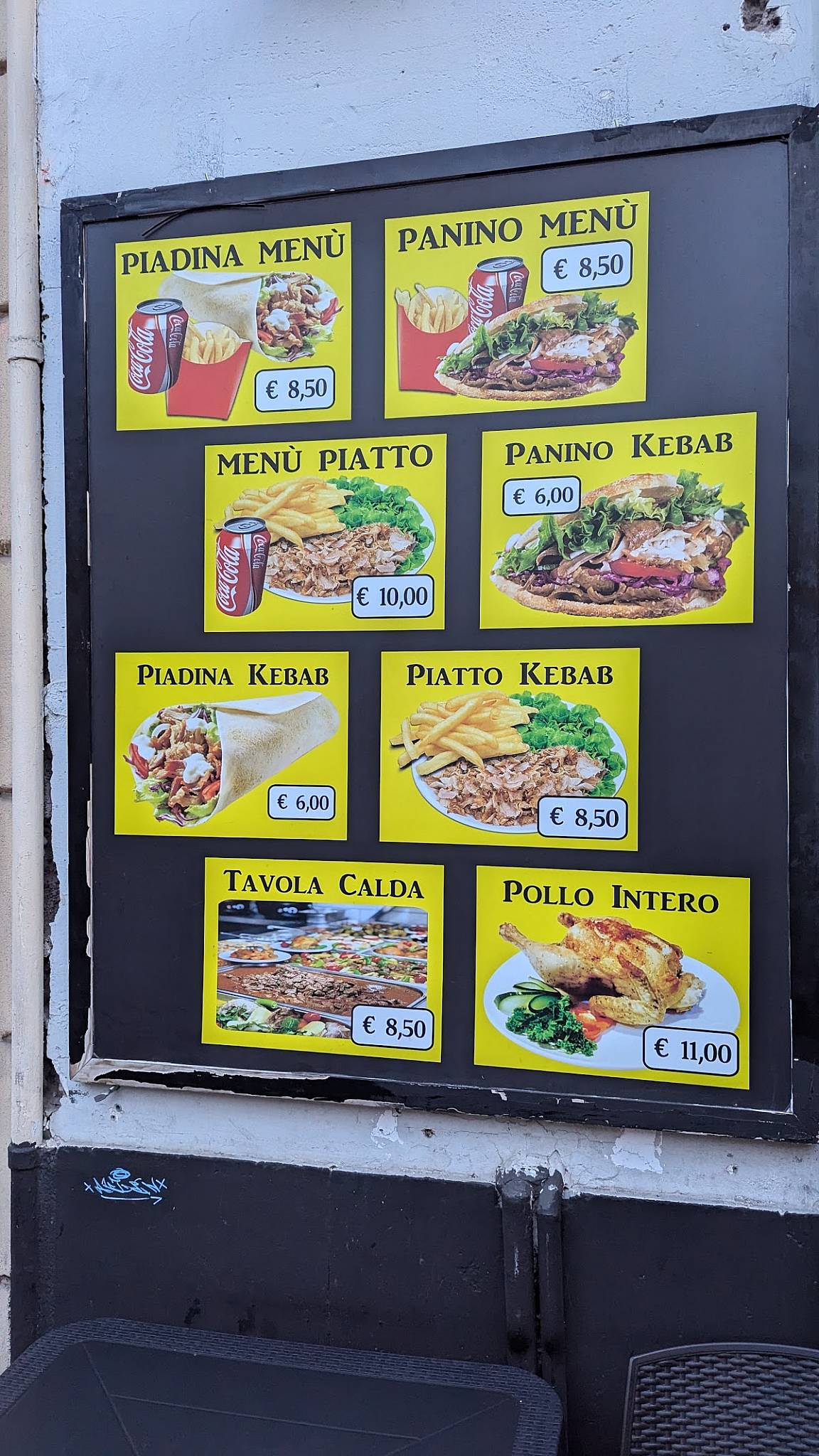 Menu di Istanbul kebab 