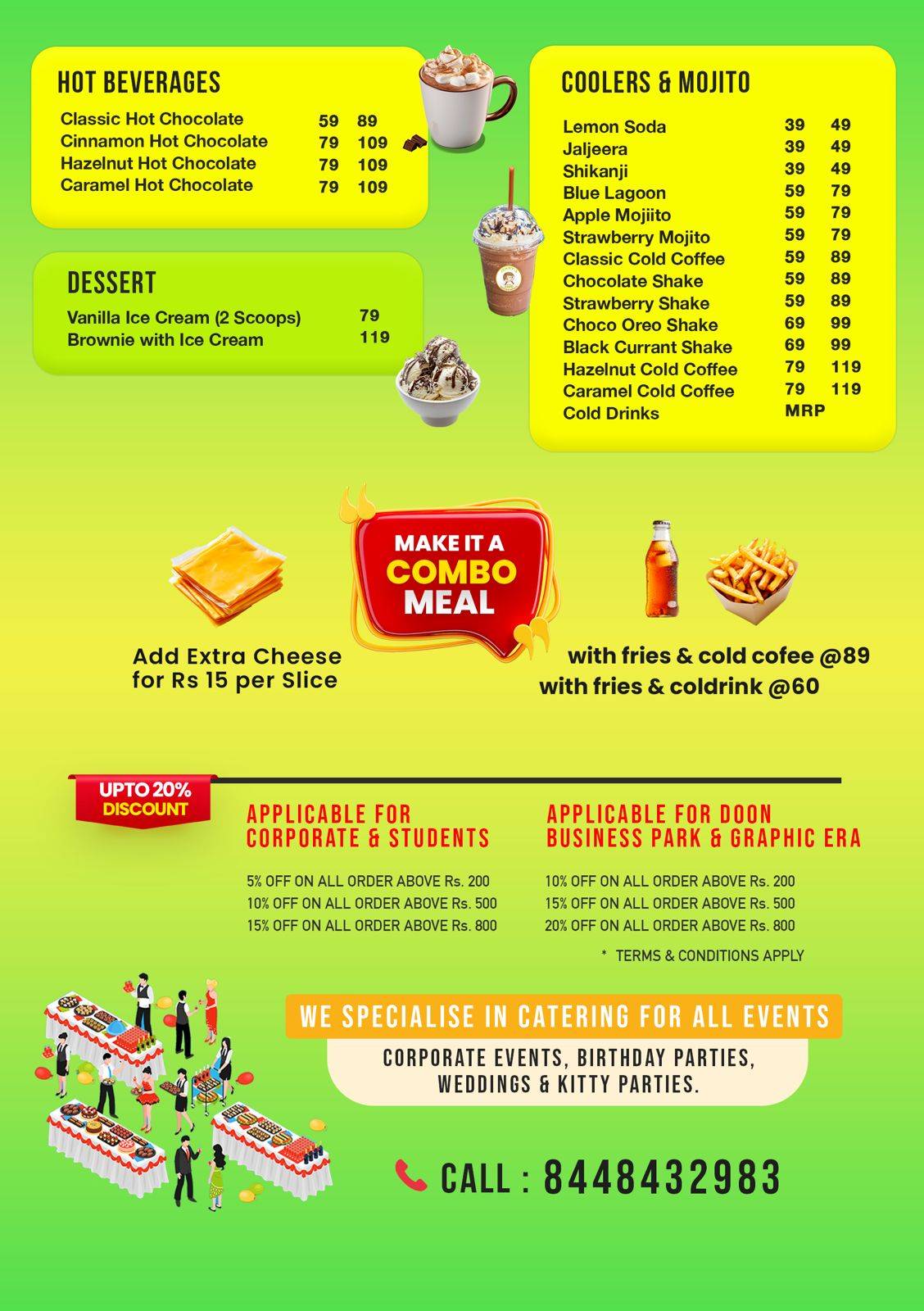 JENNY'S one-stop Cafe menu